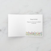 Vintage Antique Magnolia Elegant Custom Birthday  Karte (Innenseite)