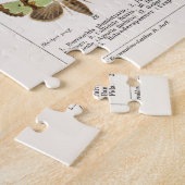 VINTAGE ANTIQUE-SCHALTFLÄCHE UND MOTH-LITHOGRAPH PUZZLE (Seite)