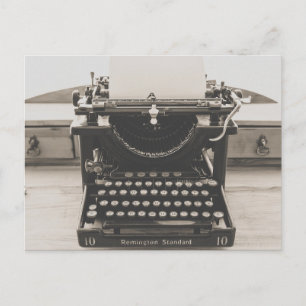 VINTAGE ANTIQUE TYPEWRITER POSTCARDS POSTKARTE
