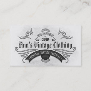 Vintage Antiquitäten-Grunge-Alt-Welt-Design Visitenkarte