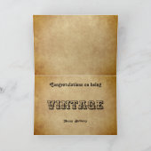 Vintage Antiquitäten Holzbearbeitung Geburtstag Karte (Innenseite)