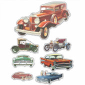 Vintage Antiquitäten Klassische Autos Kunst Aufkleber (Vorderseite)