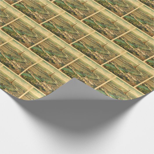 Vintage Antiquitätendruckerei Paris Geschenkpapier (Ecke)