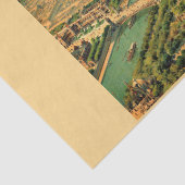 Vintage Antiquitätendruckerei Paris Seidenpapier (Detail)