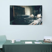 Vintage Antiquitätenschrift Banner (Messeveranstaltung)