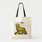 Vintage Anzeichen des Diakoms, Aries the Ram Tragetasche (Vorne)