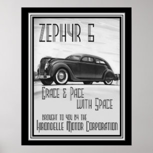 Vintage Anzeige 16x20 Kunst-Dekozephyr-6 Poster