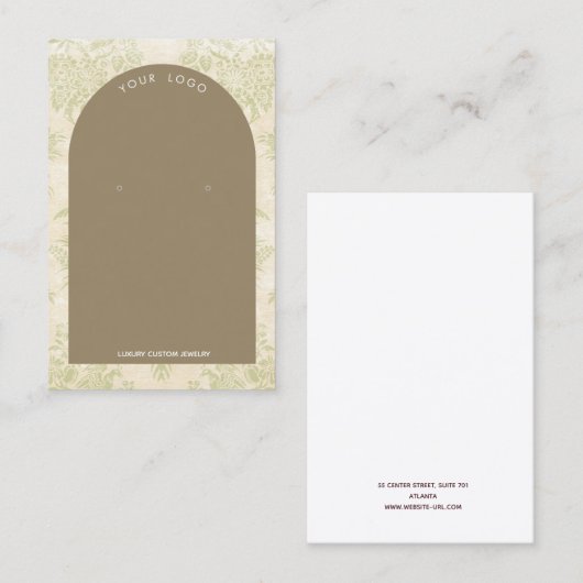 Vintage Anzeige des Peridot Arms Visitenkarte (Vorne/Hinten)