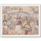 Vintage-Anzeige für Wolcotts sofortigen Schmerzver Aufkleber (Vorderseite)