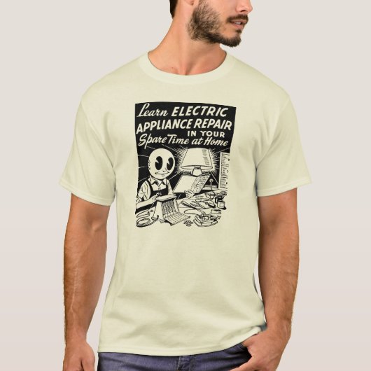 Vintage Anzeige - lernen Sie elektrische T-Shirt (Vorderseite)