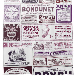 Vintage Anzeigen in der französischen Zeitung 1910 Duschvorhang