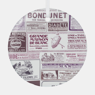 Vintage Anzeigen in der französischen Zeitung 1910 Ornament Aus Glas