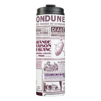 Vintage Anzeigen in der französischen Zeitung 1910 Thermosbecher