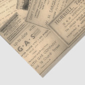 Vintage Anzeigen Seidenpapier (Ausschnitt)