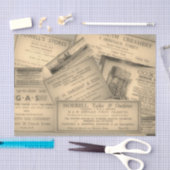 Vintage Anzeigen Seidenpapier (Handwerk)