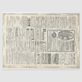 Vintage Anzeigen-Seite Seidenpapier