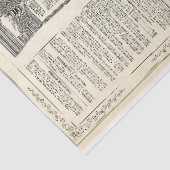 Vintage Anzeigen-Seite Seidenpapier (Detail)