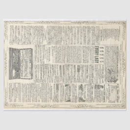 Vintage Anzeigen-Seite Seidenpapier