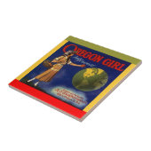 Vintage Anzeigenanzeige Fliese (Seite)