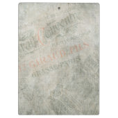 Vintage Anzeigenkollektion für Paris Klemmbrett (Rückseite)