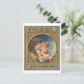 Vintage Anzeigetafel mit Universeller Tinte Postkarte (Stehend Vorderseite)