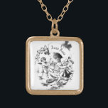 *~* Vintage AP40 Cherub Reading Books Vergoldete Kette<br><div class="desc">(Suche nach AP40 für ähnliche Designs )) Gold plattierte Vintage NECKLACE - SQUARE Angels . PERSONALISIEREN und KÖNNEN Sie mit Ihrem Namen, der auf dem SCROLL erscheint. Viktorianische Vintage Retro Alte antike GRAVED Classic Art of ANGELS / CHERUBS / CUPIDS Lektüre BÜCHER UND SKROLLS. * Energetisch Enhanced Romantic Vintag Retro...</div>