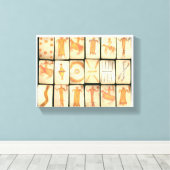 "Vintage Apache Drawings" Leinwanddruck (Insitu (Holzboden))