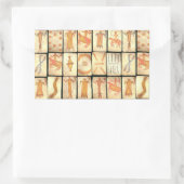 "Vintage Apache-Spielkarten" Rechteckiger Aufkleber (Tasche)