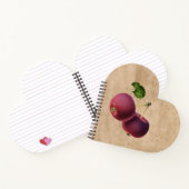 Vintage Äpfel auf einer Twig Notizblock (Innenseite)
