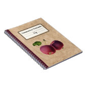 Vintage Äpfel auf einer zweibeinigen Personalisier Notizblock (Rechte Seite)