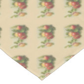 Vintage Äpfel Diagonalmuster Tischdecke (Schrägansicht)