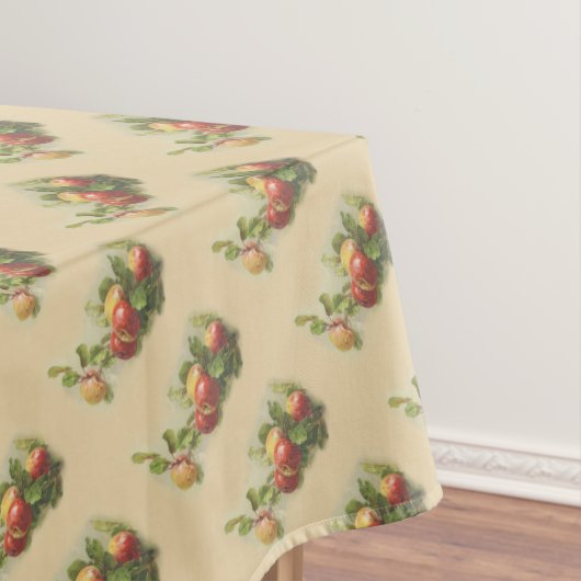 Vintage Äpfel Diagonalmuster Tischdecke (Beispiel)