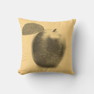 Vintage Apfel-Malerei - Kissen