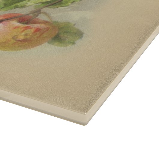 Vintage Äpfel Schneidebrett (Ecke)