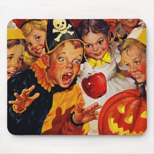 Vintage Apfel-Tauchen Mousepad (Vorne)