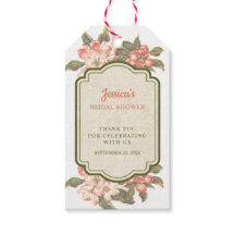Vintage Apfelblüten-Geschenkanhänger für Brautdusc
