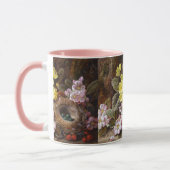 Vintage Apfelblütenprirosen und Vogelnest Tasse (Links)