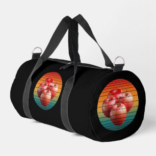 Vintage Apfelfrüchte gesunde Nahrung  Duffle Bag