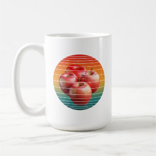 Vintage Apfelfrüchte gesunde Nahrung  Kaffeetasse