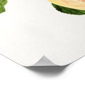 Vintage Apfelfruchtfarbe Poster (Ecke)