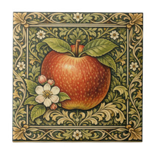 Vintage Apfelmalerei Fliese