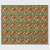 Vintage Apfelmalerei  Geschenkpapier (Flach)