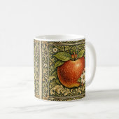 Vintage Apfelmalerei  Kaffeetasse (VorderseiteRechts)