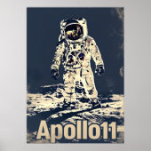 Vintage Apollo 11 Poster (Vorne)