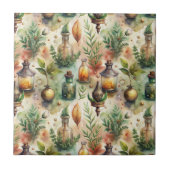 Vintage Apothekarflaschen Muster (1) Fliese (Vorderseite)