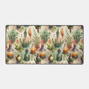 Vintage Apothekarflaschen Muster (1) Schreibtischunterlage