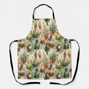 Vintage Apothekarflaschen Muster (1) Schürze