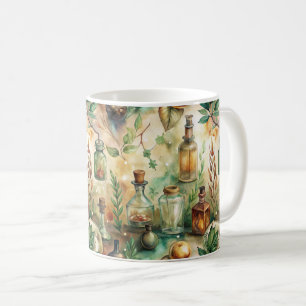 Vintage Apothekarflaschen Muster (2) Kaffeetasse