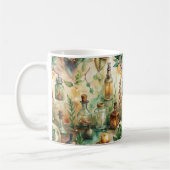 Vintage Apothekarflaschen Muster (2) Kaffeetasse (Links)