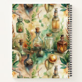 Vintage Apothekarflaschen Muster (2) Notizblock (Rückseite)